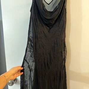Elegant Black Sleeveless Dress